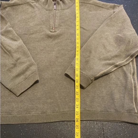 Mens sweatshirt 2XXL quarter zip fleece Type green pullover active outdoor - Picture 6 of 7